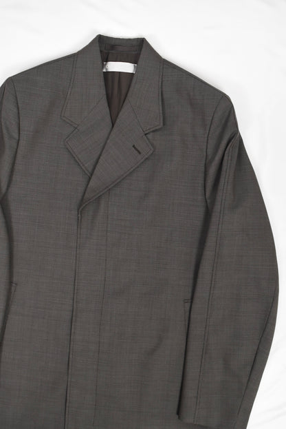 UNIFORM COAT [Grey Atom Check Wool]