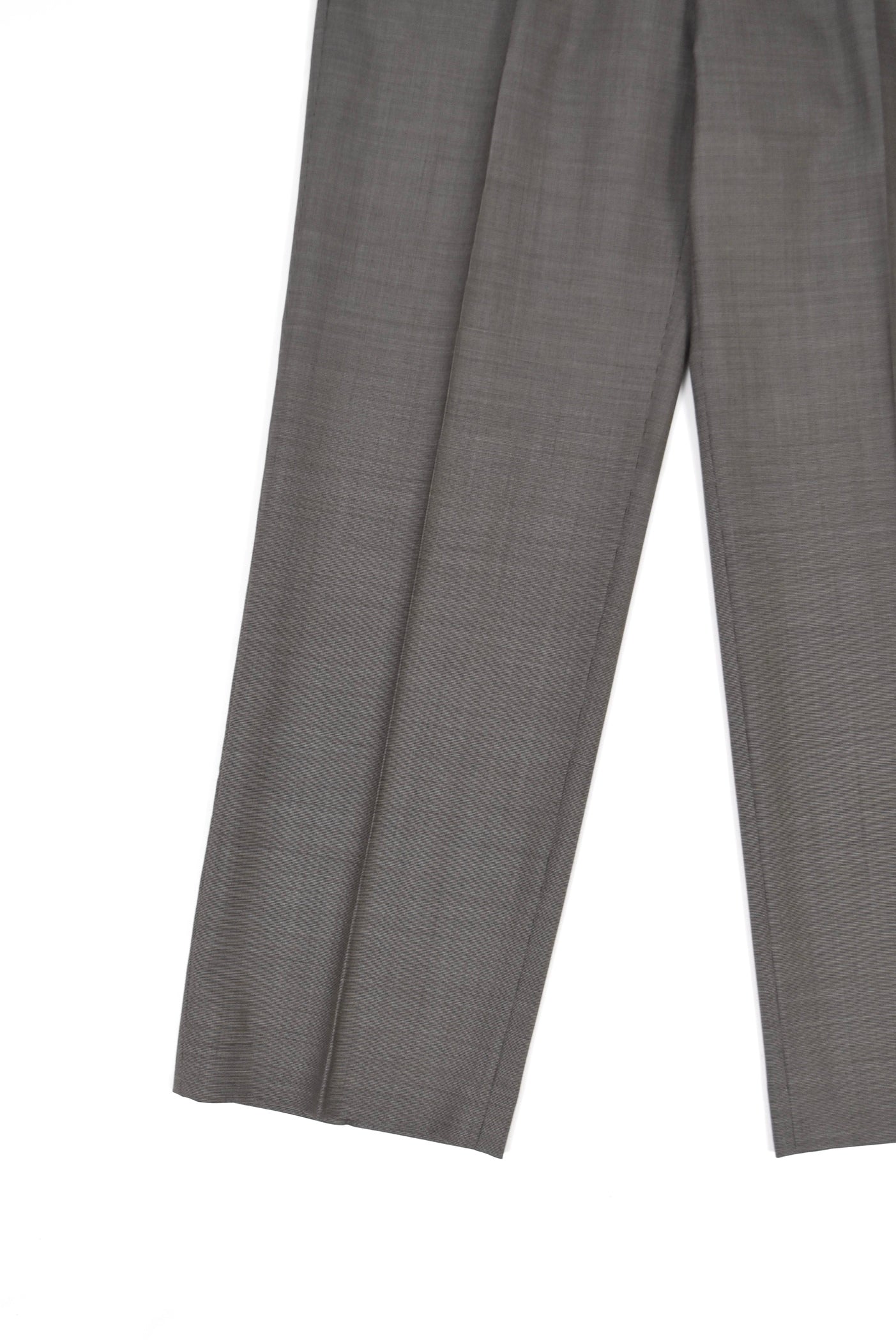 BORROWED CHINO [Grey Atom Check Wool]