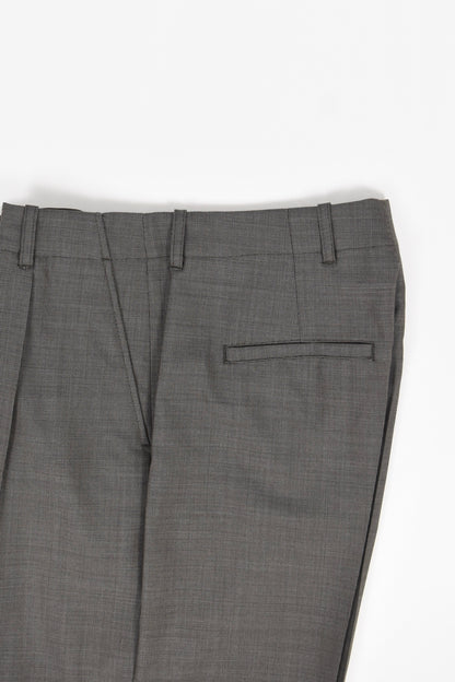 BORROWED CHINO [Grey Atom Check Wool]