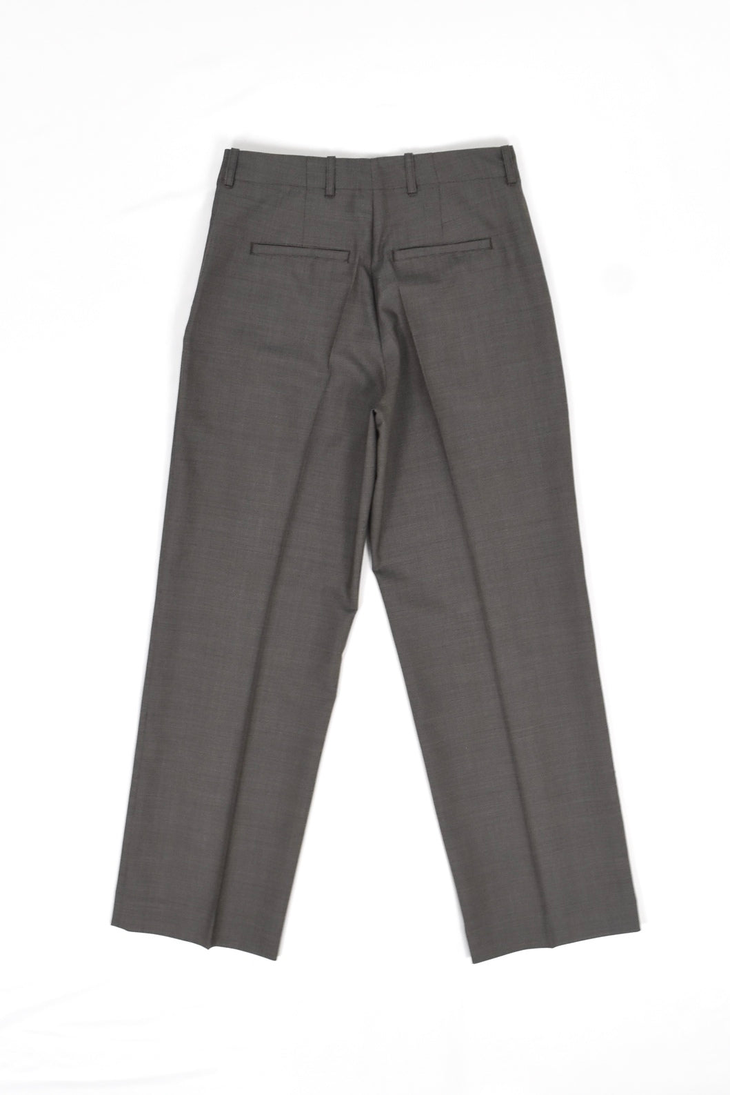 BORROWED CHINO [Grey Atom Check Wool]